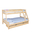 Bunk Bed Sandra, Transilvan, Solid Wood, 3 People, 80/120x200 cm, White