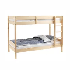 Bunk Bed Sally, Transilvan, Solid Wood, 80x200 cm, Natural Wood