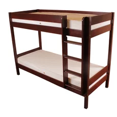 Bunk Bed Sally, Transilvan, Solid Wood, 80x200 cm, Cherry